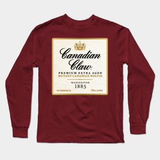 Canadian Claw Wolverine Whiskey Long Sleeve T-Shirt